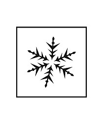 Šablóna Snehová vločka 10 ST534